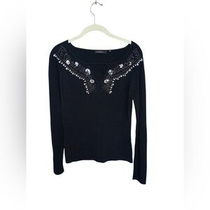 Cyrus Vintage Beaded Blouse